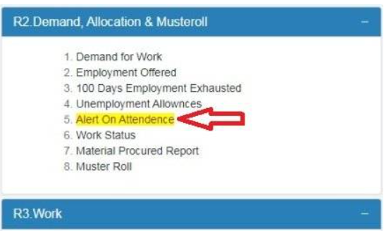 Select Attendance Option